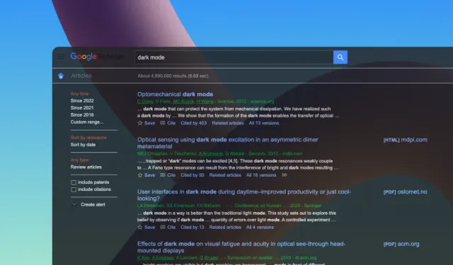 Google Scholar DarkMode